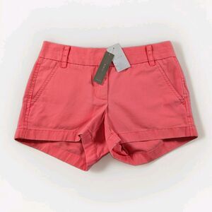 J.Crew Womens Pink Chino Shorts Size 00 3” Inseam Preppy Summer Casual Pockets